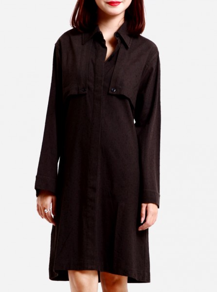 BLACKHEART Chariton Shirt Dress (Black)