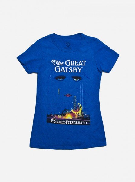 Out Of Print Ladies The Great Gatsby 1st Edition T-Shirt (Royal Blue)