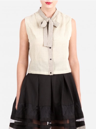 Remigius Paulette Crop Shirt (Khaki)
