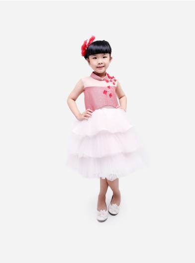  7 O clock Orchid Garden Dress (Pink)