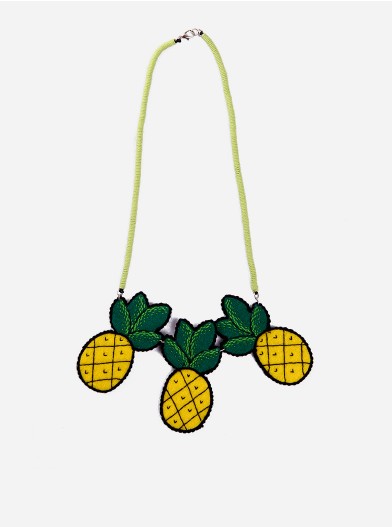 Pita Tri Pineapple Necklace (Yellow)
