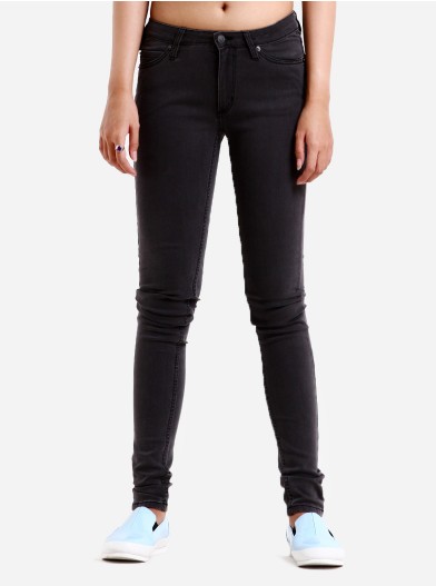 CHEAP MONDAY Women Slim Jeans (Stonewash Black)