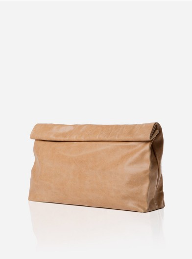 Marie Turnor Dinner Clutch (Tan)