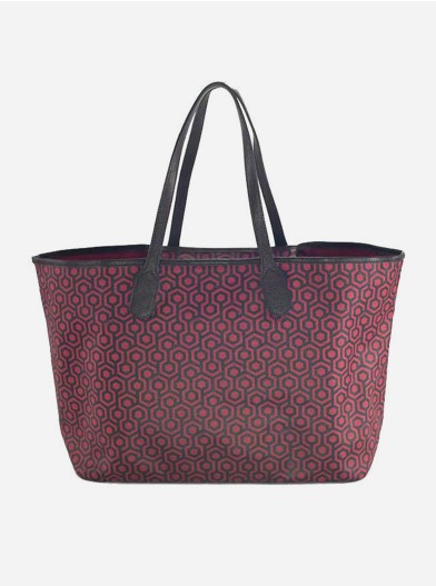 Mischa Jet Set Tote Bag (Burgundy/Brown)