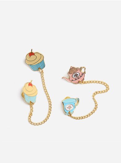 Pinfolks Girly Collar Pin Set (Blue)