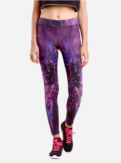 RI By Carrie Violet Earthquake Leggings (Black/Purple)