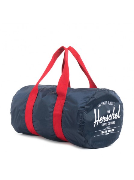 Herschel Packable Classic Duffle Bag (Navy/Red)