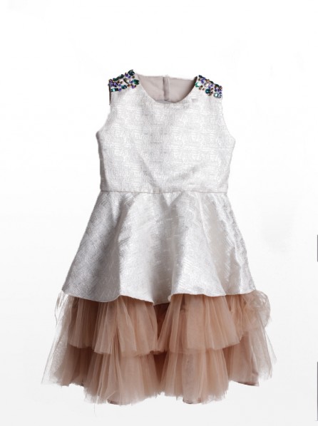 7 o clock Couture Glamourette Tutu Dress (White)