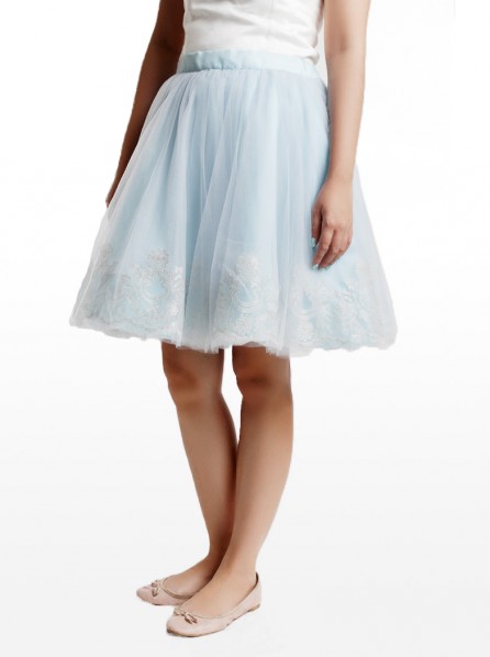 7 o clock Couture Teen Cindy Skirt (Baby Blue)