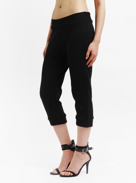 Apparel After Dark Cropped Jogger Pants (Black)