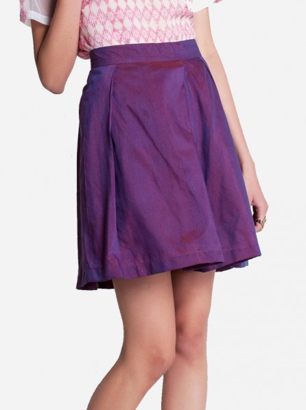 Anynome Dual Tone Skirt (Pink/Blue)