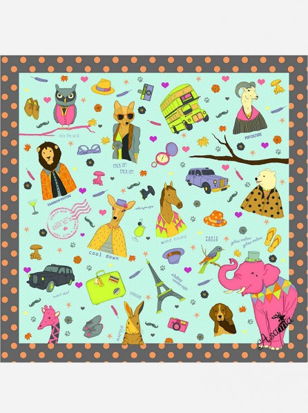 ASAMA Original Scarf Animal Stylish (Green)