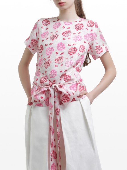 Anynome Rosette Top (Pink)