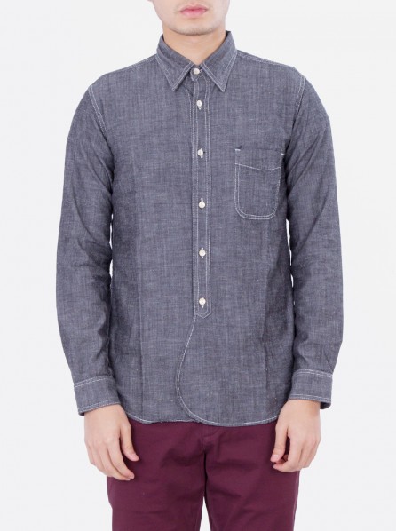 Elhaus Linden Shirt Chambray (Black)