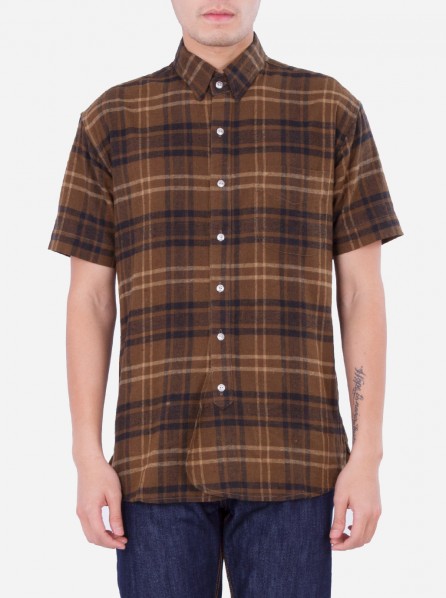 Elhaus Shirt Linden Short Sleeve (Brown Check)