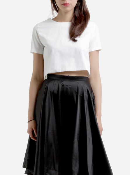 Eunoia Aegean Cropped Top (White)