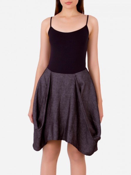 Yumumu Folded Skirt (Blue)