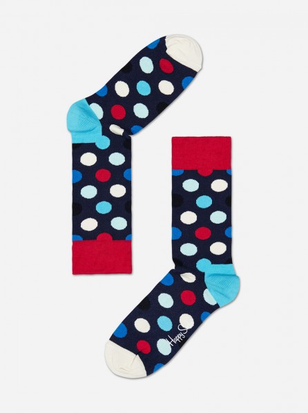 Happy Socks Big Dot Socks (Red/Blue)