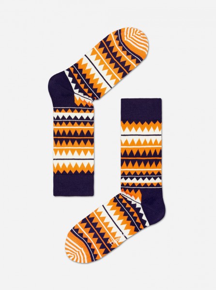 Happy Socks Zig Zag Socks (Orange)