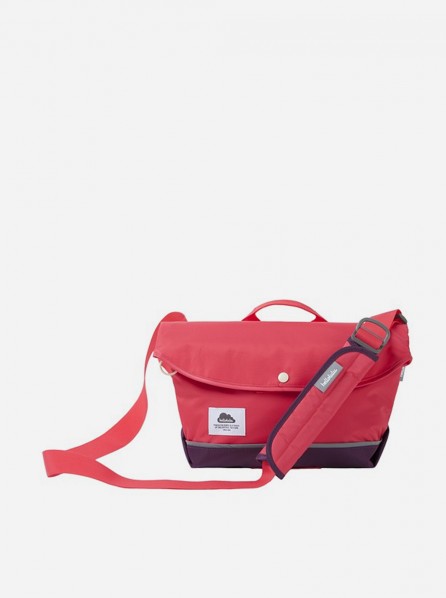 Hellolulu Harper Nylon iPad All Day Messenger Bag (Wild Strawberry)
