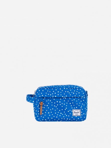 Herschel Chapter Dopp Kit (Cobalt Polka Dot)