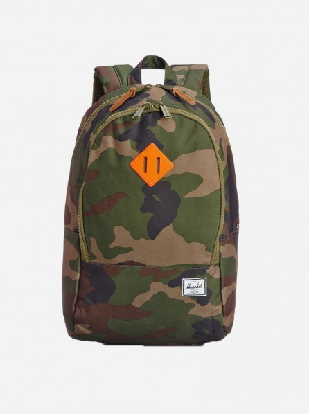 Herschel Nelson Classic Backpack (Woodland Camo/Neon Orange Rubber)