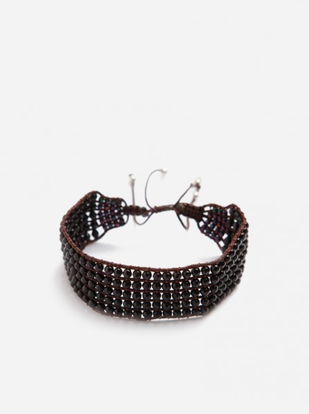 Lady Charm Agate Chinese Knot (Black)