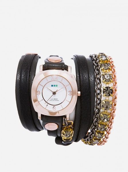 La Mer ASTORIA CHANDELIER CRYSTAL (Grey/Black Layer/Rose Gold)