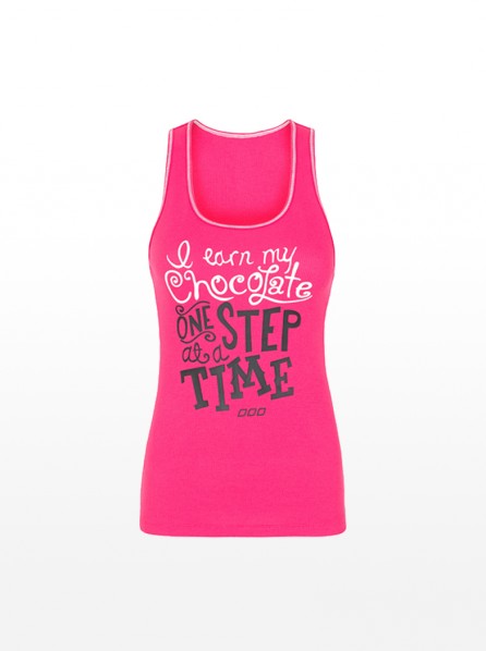 Lorna Jane Earn My Choc Tank (Shocking Pink)