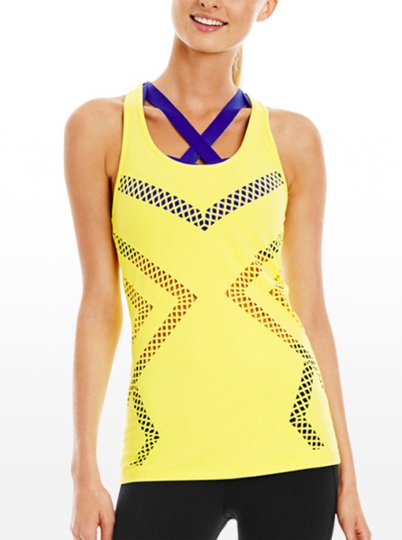 Lorna Jane Felicity Excel Tank (Bright Yellow)