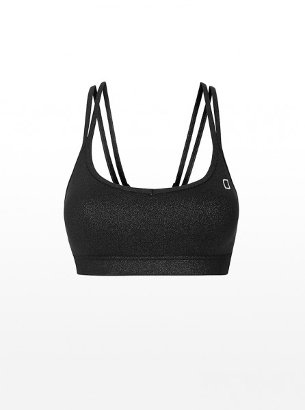 Lorna Jane Somersault Bra (Sparkle Black) 