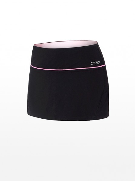 Lorna Jane Step It Up Skort (Black/Pale Fairy Floss)