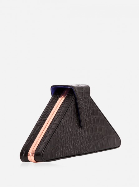 Matahari Ella Triangle Hard Framed Purse (Black)