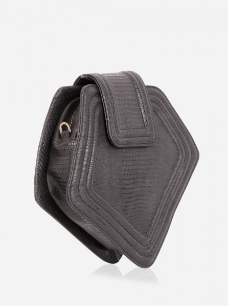 Matahari Nola Structured Geometric Satchel (Black)
