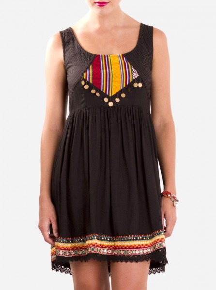 Mink Pink Rising Dawn Dress (Black)