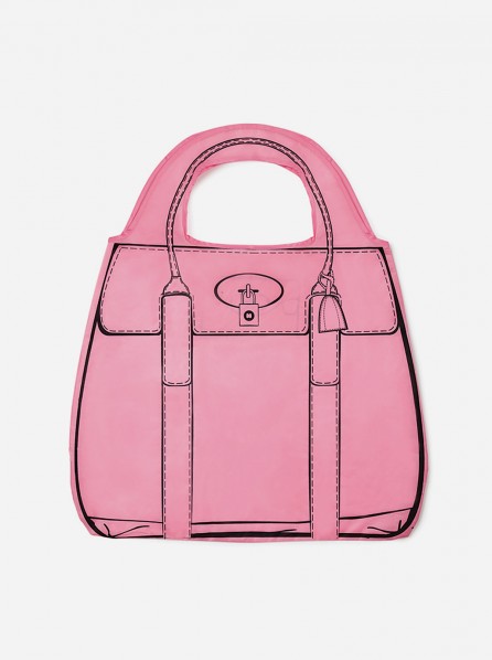 Mustard Shopperholic Shopper (Pink)