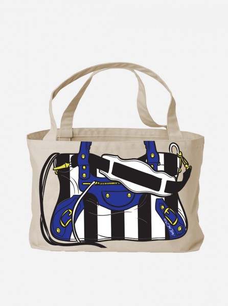 My Other Bag CARRY-ALL CARRIE Cabana (Black/White/Blue)