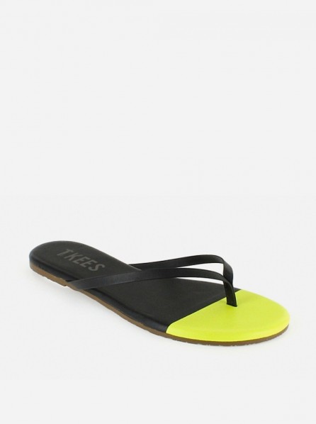 Tkees Sandals Neon Tips (Black Magic)