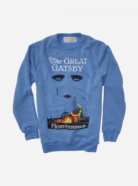 Out Of Print Unisex The Great Gatsby Fleece Sweater (Blue)
