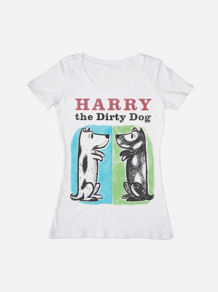 Out Of Print Ladies Harry The Dirty Dog T-Shirt (White)