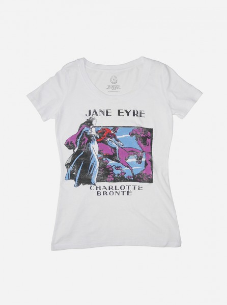 Out Of Print Ladies Jane Eyre T-Shirt (White)