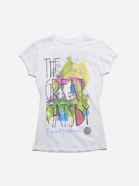 Out Of Print Ladies The Great Gatsby OoP Original T-Shirt (White)
