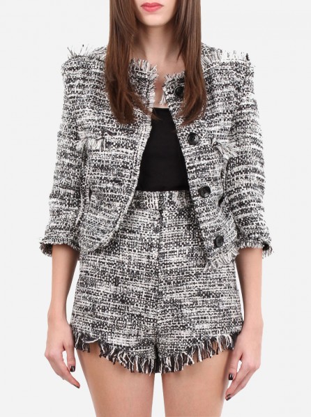 Remigius Jacqui Crop Jacket (Black Combi)  