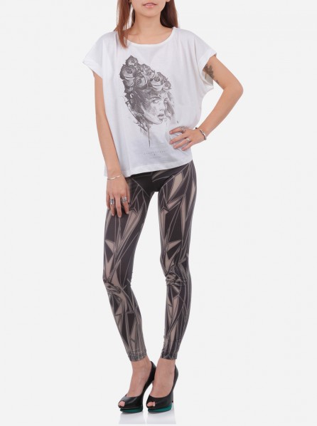 RI By Carrie Stained Glass Nude Leggings (Black/Skin)