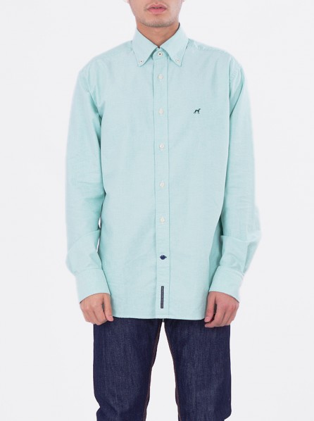 Sacoor Brothers Oxford Shirt Button Down (Light Green)