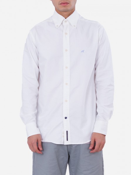 Sacoor Brothers Oxford Shirt Button Down (White)