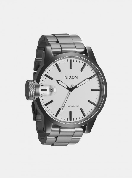 NIXON The Chronicle SS (Sanded Steel/White)