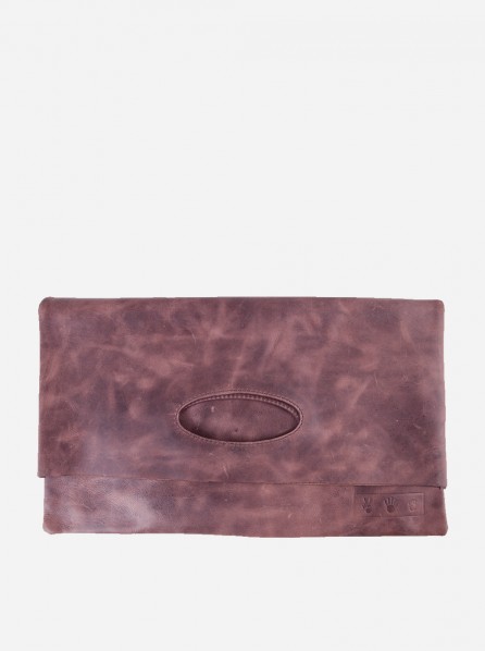 SCISSOR PAPER ROCK FERRERO CLUTCH (CHOCO BROWN)