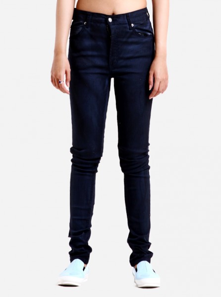 Cheap Monday Ladies Second Skin Jeans (Coated Iris Blue)