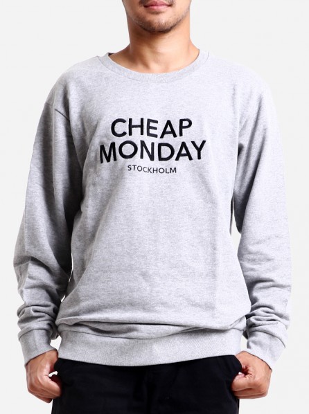CHEAP MONDAY Men Per Cheap Monday Sweat (Grey Melange)